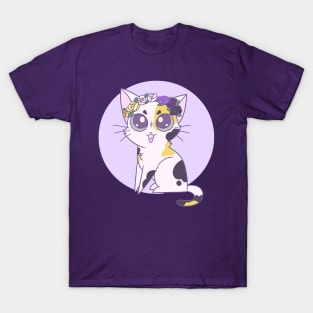 Subtle Nonbinary Pride Cat T-Shirt